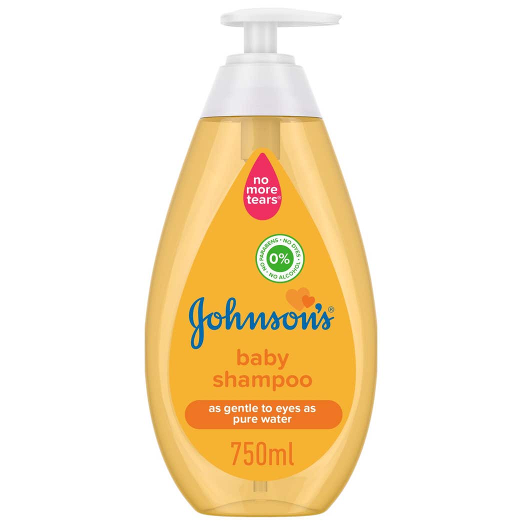 Johnson's Baby Shampoo, As Gentle to Eyes as Pure Water, Sulfate, Dye & Paraben Free, No More Tears Formula, Hypoallergenic, Dermatologically Tested, 750ml